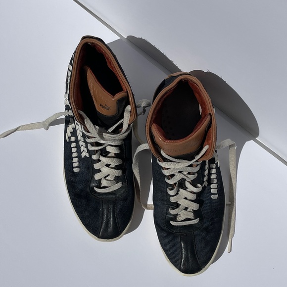 Rare Puma WOMEN ALEXANDER McQUEEN HIGH TOP LEATHER AMQ TRAINERS SNEAKERS 9W - Picture 6 of 9